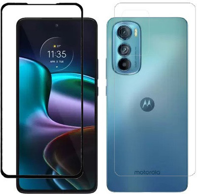 ECMERED Front and Back Tempered Glass for Motorola Edge 30, Moto Edge 30(Pack of 1)