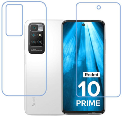 DVTECH Front and Back Screen Guard for 9H Crystal Clear Front And TPU BackXiaomi Redmi 10 Prime 2022(Pack of 1)