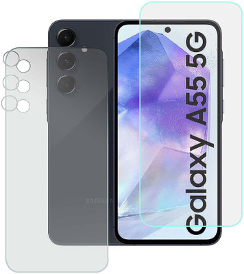MOKPLZ Front and Back Screen Guard for SAMSUNG GALAXY A55 5G(Pack of 1)