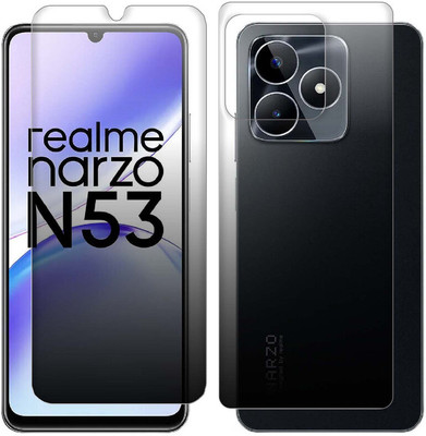 Enlinea Front and Back Screen Guard for Realme Narzo N53 Front+Back (Matte)(Pack of 2)