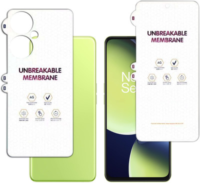 ONCRAVES Front and Back Screen Guard for OnePlus Nord CE 3 Lite 5G | Glossy Unbreakable Membrane.(Pack of 1)