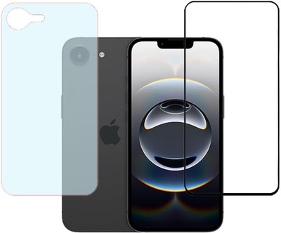 KARTRAY Front and Back Screen Guard for Apple iPhone 16e(Pack of 2)