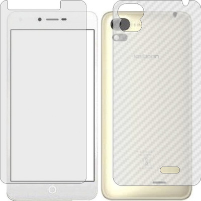 ZINGTEL Front and Back Screen Guard for KARBONN AURA SLEEK 4G (Front Matte Finish & Back 3d Carbon Fiber)(Pack of 2)