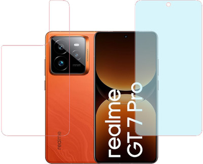 KARTRAY Front and Back Screen Guard for Realme GT 7 Pro 5G, Front Matte Back Clear(Pack of 2)