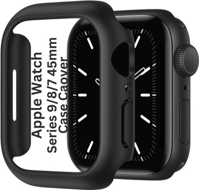 iWishKart Front and Back Screen Guard for Apple Watch Series 9 45mm, Series 8 45mm, Series 7 45 mm Case Cover, Glass NOT Included(Pack of 2)
