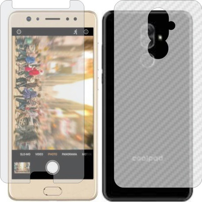 MOBART Front and Back Screen Guard for COOLPAD NOTE 6 (Front Matte Finish & Back 3d Carbon Fiber)(Pack of 2)
