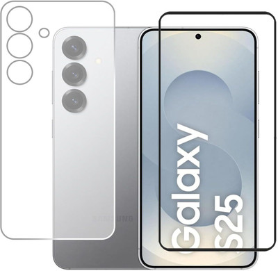Olonga Front and Back Screen Guard for Samsung Galaxy S25, Galaxy S25, S25 Galaxy(Pack of 2)