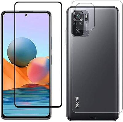 HOBBYTRONICS Front and Back Screen Guard for Redmi Note 10, Redmi Note 10S(Pack of 2)