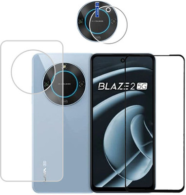 KANCHA Front and Back Screen Guard for LAVA BLAZE 2 5G (BLACK)(Pack of 1)