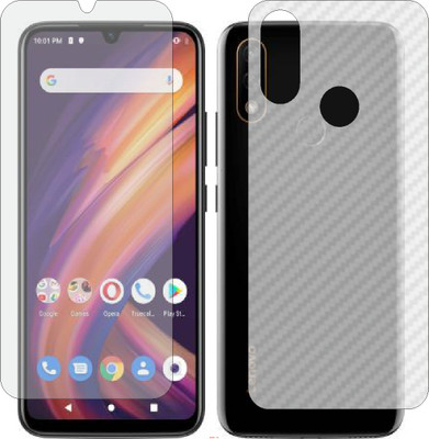 Mobling Front and Back Screen Guard for LENOVO A6 NOTE (Front 9H Hardness Matte & Carbon Fiber Skin for Back)(Pack of 2)