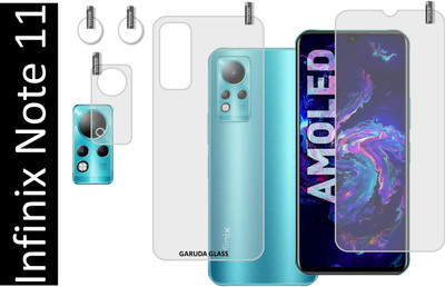 GARUDA GLASS Front and Back Screen Guard for INFINIX NOTE 11 With Camera Lens Protector(Pack of 2)