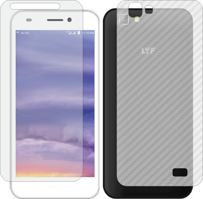 Mobling Front and Back Tempered Glass for LYF WIND 5 LS 5013(Pack of 2)