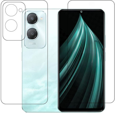 ISAAK Front and Back Screen Guard for iQOO Z9 Lite 5G Unbreakable Front and Back Screen Guard (COMBO PACK)(Pack of 2)