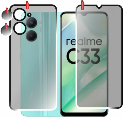 chakoor Front and Back Screen Guard for Realme C33(Pack of 3)