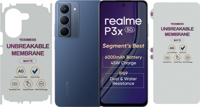 YessMess Front and Back Screen Guard for Realme P3x(Pack of 2)