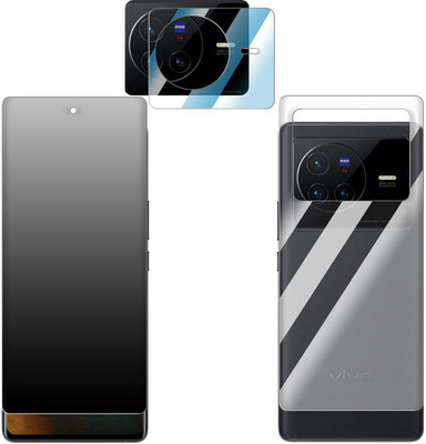FCS Screen Guard for Vivo X80 5G Front + Back + Camera (Matte)(Pack of 3)