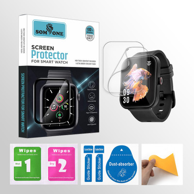 SOMTONE Front and Back Screen Guard for S-Titan Talk S 1.78 inch Smartwatch 2 PROTECTOR + 2 WIPES + 2 DUST REMOVAL STICKER + 1 WIPER(Pack of 2) SOMTONE Front and Back Screen Guard for S-Titan Talk S 1.78 inch Smartwatch 2 PROTECTOR + 2 WIPES + 2 DUST REMOVAL STICKER + 1 WIPER(Pack of 2)