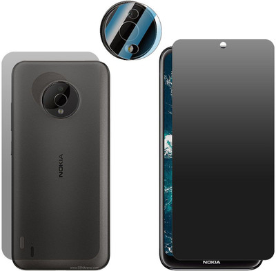 FCS Edge To Edge Screen Guard for Nokia C200 Screen Guard, Front+Back+Camera (Matte)(Pack of 3)