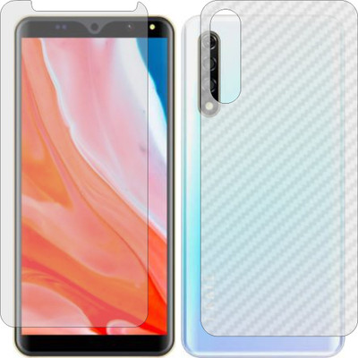 ZINGTEL Front and Back Screen Guard for I KALL K900 (Front Matte Finish & Back 3d Carbon Fiber)(Pack of 2)
