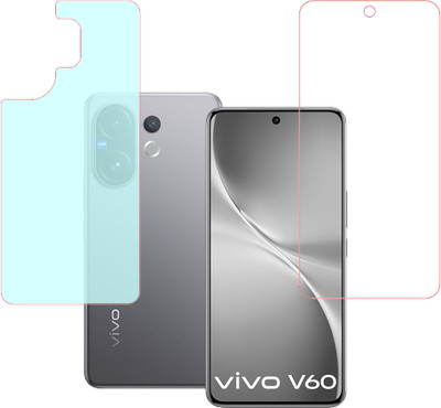 VAYUVAULT Front and Back Screen Guard for vivo V60 5G, Front Screen Guard Glossy finish, Back Screen Guard Matte finish(Pack of 2)
