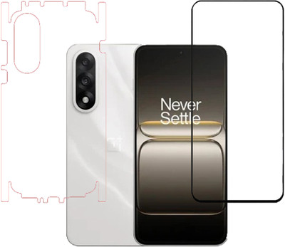 VAYUVAULT Front and Back Screen Guard for OnePlus Nord 5 5G, Tempered Glass, Back Screen Guard Glossy finish, Back Screen Guard With Side(Pack of 2)
