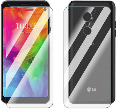 FCS Front and Back Screen Guard for LG Q7 Front+Back (Glossy)(Pack of 2)