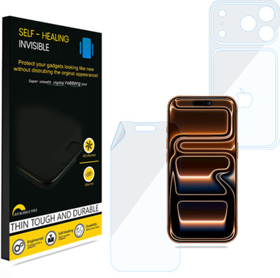 Gadgets Protector Front and Back Screen Guard for Apple iPhone 17 Pro Max, Screen Protector / Body Protector, with installation kit(Pack of 1)
