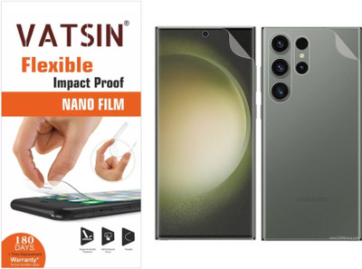 Vatsin Front and Back Screen Guard for Samsung Galaxy S23 Ultra(Pack of 2)