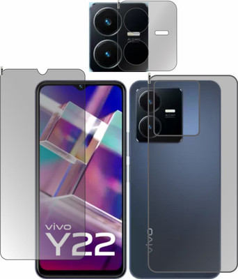 chakoor Front and Back Screen Guard for Vivo Y22(Pack of 2)