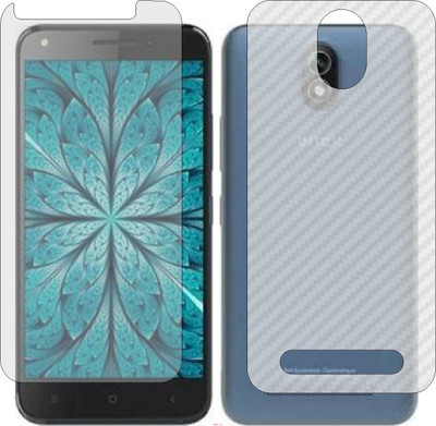 Mobling Front and Back Screen Guard for INTEX AQUA STRONG 5.1 (Front 9H Hardness Matte & Carbon Fiber Skin for Back)(Pack of 2)
