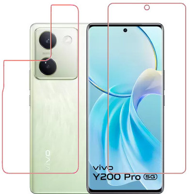 HOBBYTRONICS Front and Back Screen Guard for Vivo Y200 PRO 5G(Pack of 1)