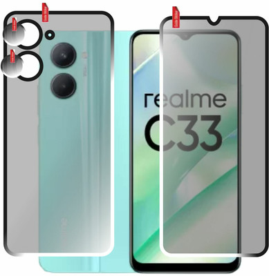 chakoor Front and Back Screen Guard for Realme C33(Pack of 3)