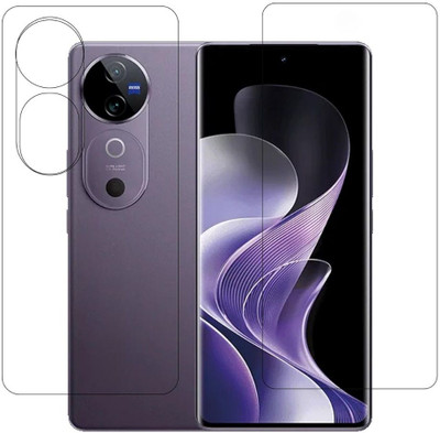 ISAAK Front and Back Screen Guard for Vivo V40 Pro 5G Unbreakable Front and Back Screen Guard (COMBO PACK)(Pack of 2)