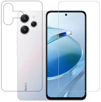 KMPERED Front and Back Tempered Glass for Redmi 12 5G(Pack of 2)