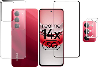 KANCHA Front and Back Screen Guard for Realme 14x, Realme 14X 5G, Realme 14x 5G, New Realme 14x(Pack of 2)