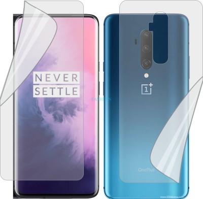 Fasheen Front and Back Screen Guard for ONEPLUS 7T PRO (Edge To Edge TPU Covers Curved Edges)(Pack of 2)