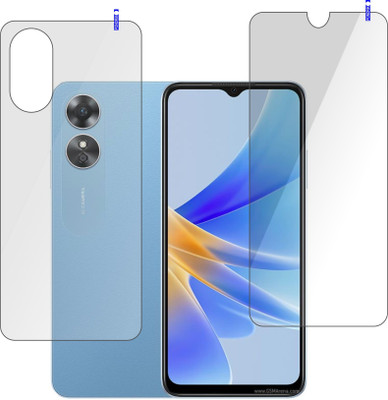 PONDRIK Front and Back Screen Guard for OPPO A17(Pack of 2)
