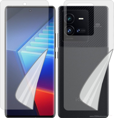 MOBART Front and Back Tempered Glass for IQOO 10 PRO V2218A (Edge To Edge TPU Full Coverage)(Pack of 1)