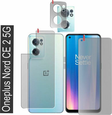 chakoor Front and Back Screen Guard for Oneplus Nord Ce 2 5G(Pack of 3)
