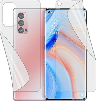 Caseworm Front and Back Screen Guard for Oppo Reno 4 Pro(Pack of 1)