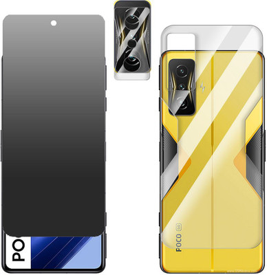 FCS Front and Back Screen Guard for Xiaomi Poco F4 GT Front+Back+Camera (Matte)(Pack of 3)