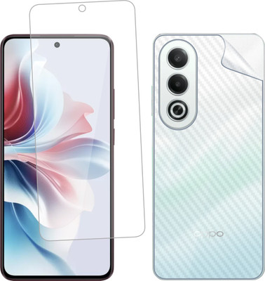Ten To 11 Front and Back Screen Guard for Oppo A5 5G, Oppo A5 5G [Back Carbon Fiber](Pack of 2)