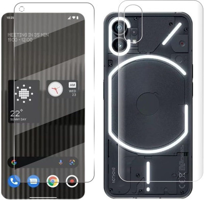 welldesign Front and Back Tempered Glass for Nothing Phone (1), Nothing Phone1, Nothing Phone 1(Pack of 2)