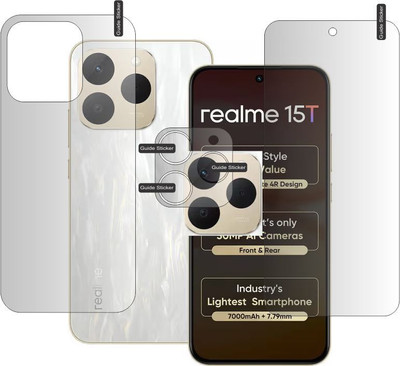 SHIVAAY Front and Back Screen Guard for REALME 15T(Pack of 3)