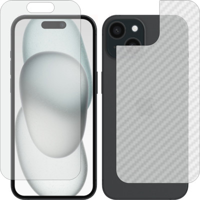 Mobling Front and Back Tempered Glass for Iphone 15 Plus(Pack of 2)
