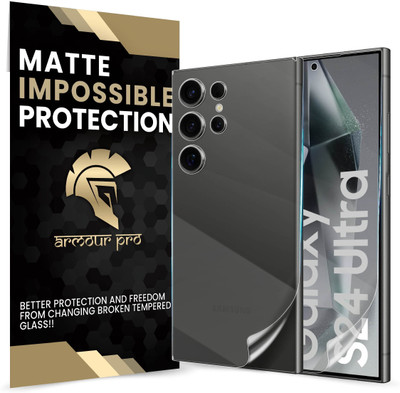 ArmourPro Front and Back Screen Guard for Samsung Galaxy S24 Ultra 5G, Samsung S24 Ultra 5G, Samsung S24 Ultra, Samsung Galaxy S24 Ultra, S24 Ultra 5G, ( Not a Tempered Glass, it’s a Nano Fiber Guard)(Pack of 1)