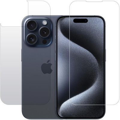 ECMERED Front and Back Tempered Glass for APPLE iPhone 15 Pro Max, iPhone 15 Pro Max(Pack of 1)