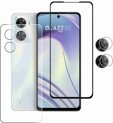 GLAMEECH Front and Back Screen Guard for LAVA BLAZE PRO 5G(Pack of 3)