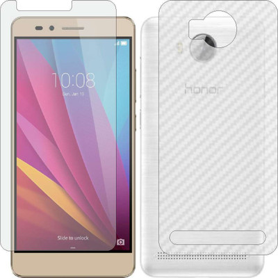 ZINGTEL Front and Back Screen Guard for HUAWEI HONOR BEE 2 (Front Matte Finish & Back 3d Carbon Fiber)(Pack of 2)