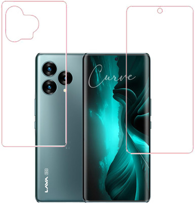 SPRITZEN Front and Back Screen Guard for Lava Blaze Curve 5G, Clear(Pack of 2)